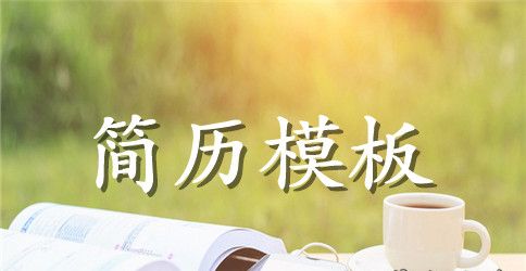 模具工程师求职简历表格