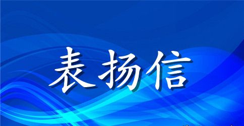 写给公司企业的表扬信